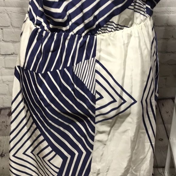 MYNE| Blue & White Casual Dress Sz 2 with … - Picture 13 of 16